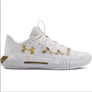 Under Armour Block City 2.0 Gold Splatter Volleyball Shoes